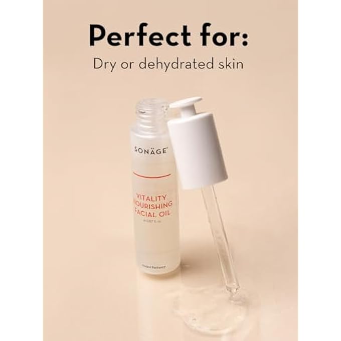 sonage VITALITY NOURISHING FACIAL OIL - BLEND OF 10 ESSENTIAL DRY OILS FOR HYDRATION AND ILLUMINATION - CONTAINS ANTIOXIDANTS AND OMEGA ACIDS - ARGAN AND MARULA OIL - DAILY MOISTURIZER FOR FACE - Image 4